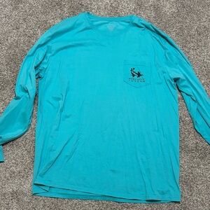 Men's Blue Long Sleeve Shirt